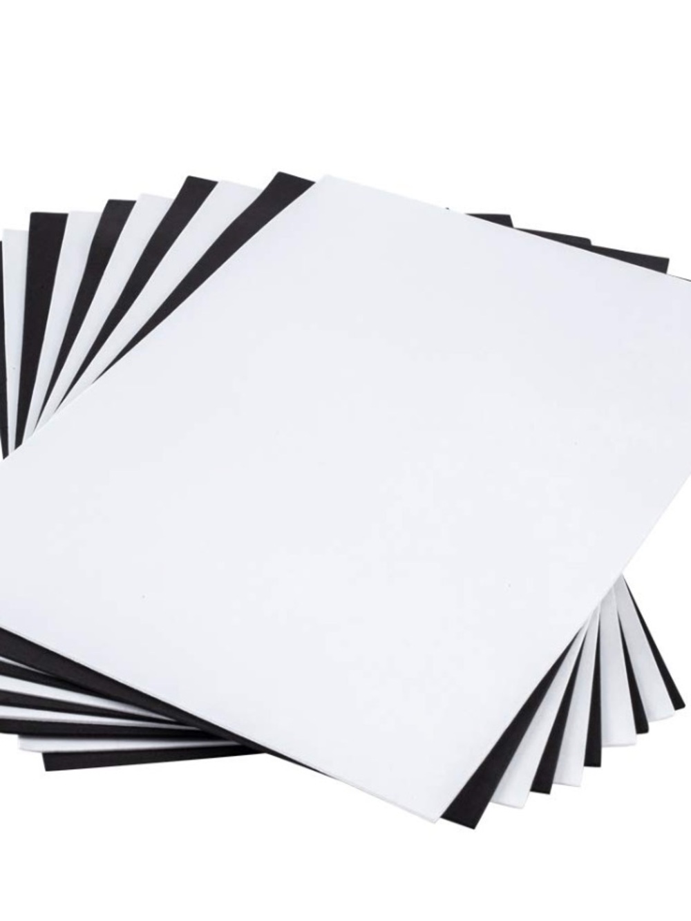 20 Sheets Black & White A4 EVA Foam - 2mm Craft Foam For DIY Scrapbooking & Deco